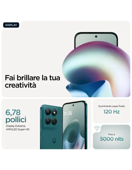 Motorola moto g77 Camera 108MP Dual SIM ibrida Android 16.0 5G USB tipo-C 8 GB 256 GB 5200 mAh Verde