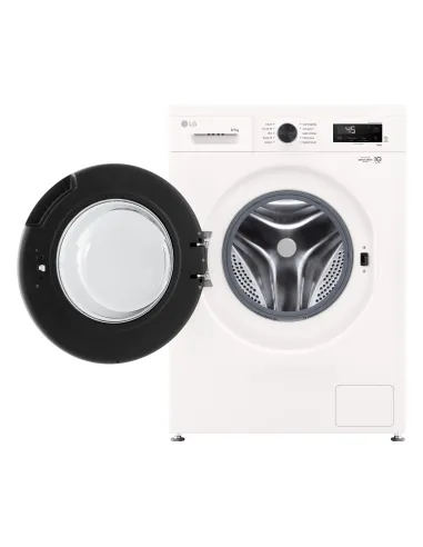 LG W4NX1085NWB Lavasciuga 8 5kg Serie X1, Classe A E, 6 Motion Direct Drive, Wi-Fi, 1400 giri, Allergy Care, Bianca
