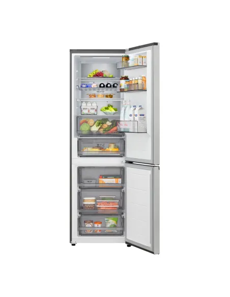 LG GBBS726CPY Frigorifero combinato Fit & Max 60cm, Classe C, 375L, AI Inverter, Prime Silver