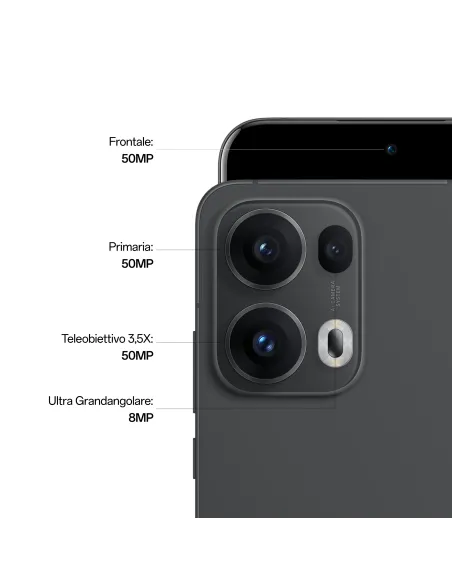 OPPO Reno13 Pro 5G AI Smartphone, Tripla fotocamera 50+50+8MP, Selfie 50MP, Display 6.83” 120HZ AMOLED FHD+, 5800mAh, RAM