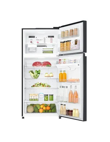 LG GTB744BMBED Frigorifero doppia porta, Classe E, 506L, Porte in vetro, Door Cooling,Nero