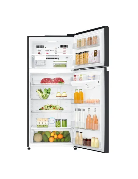 LG GTB744BMBED Frigorifero doppia porta, Classe E, 506L, Porte in vetro, Door Cooling,Nero