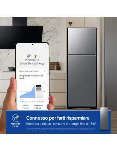 Samsung Frigorifero Doppia Porta EcoFlex AI 348L RT35CG5644S9