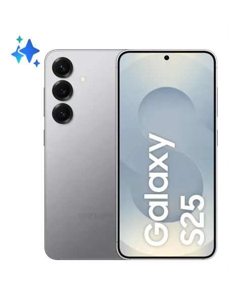 Samsung Galaxy S25 Smartphone AI, Display 6.2'' FHD+ Dynamic AMOLED 2X, Fotocamera 50MP, RAM 12GB, 256GB, 4.000 mAh, Silver
