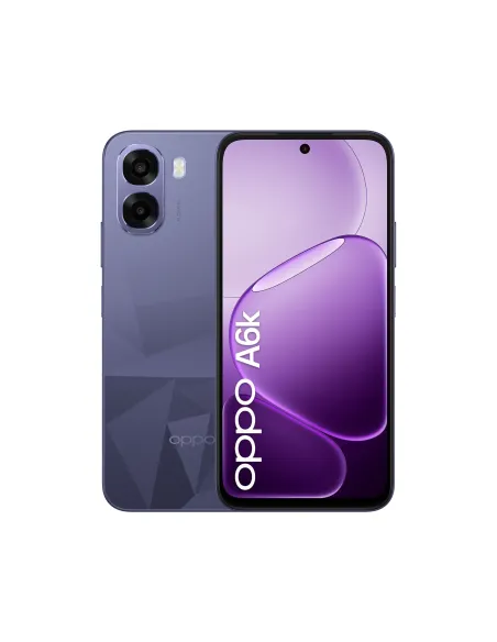 OPPO A6k AI Smartphone, doppia fotocamera 13MP+QVGA, Selfie 5MP, Display 6.75” 120HZ IPS HD+, 6100mAh, RAM