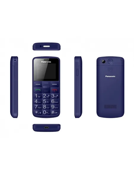 Panasonic KX-TU110EXC - Telefono per anziani, blu