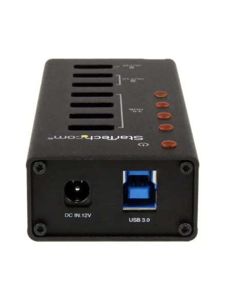 StarTech.com Hub USB 3.0 alimentato a 4 porte con 3 porte di ricarica USB dedicate (2 x 1A e 1 x 2A) - Box esterno in metallo