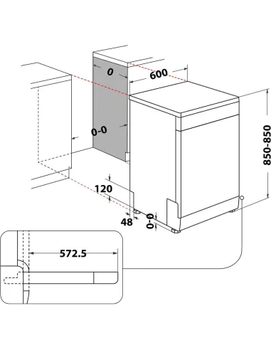 Hotpoint Ariston Lavastoviglie a libera installazione HA2FFC14BX