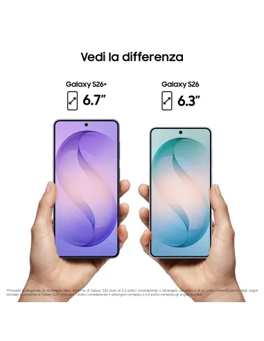 Samsung Galaxy S26 Smartphone AI, 256GB, Processore avanzato, Assistente Foto, Creative Studio, Camera 50 MP, 4300 mAh, White