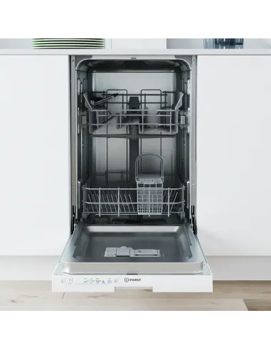 Indesit Lavastoviglie BI 45 cm classe E, 10 coperti, Push&Go, 46 dba