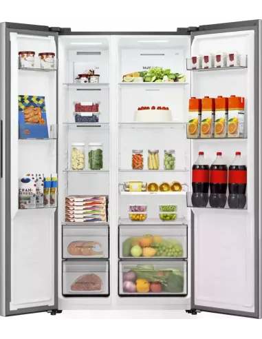 Hisense RS3P558NEIE frigorifero side-by-side Libera installazione 544 L Grigio