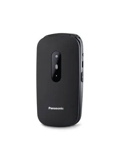 Panasonic KX-TU446EXB - Telefono per anziani a conchiglia, facile da usare, display leggibile, nero