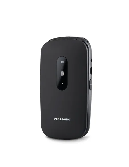 Panasonic KX-TU446EXB - Telefono per anziani a conchiglia, facile da usare, display leggibile, nero