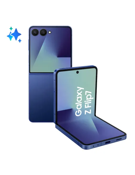 Samsung Galaxy Z Flip7 Smartphone AI, RAM 12GB, 512GB, Display 4,1" Super AMOLED 6,9" Dynamic AMOLED 2X, Fotocamera 50MP, Blue