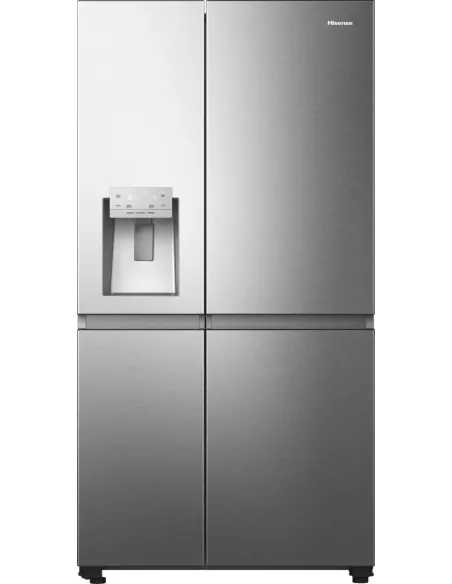 Hisense frigorifero Side By Side RS818N4TIE libera installazione 632L Classe E Dispenser acqua e ghiaccio WiFi