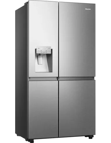 Hisense frigorifero Side By Side RS818N4TIE libera installazione 632L Classe E Dispenser acqua e ghiaccio WiFi