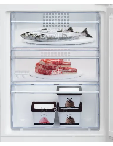 Beko BCNA275E4SN Frigorifero da Incasso Combinato, Total No-Frost, h 177.5 cm