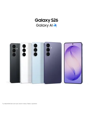 Samsung Galaxy S26 Smartphone AI, 256GB, Processore avanzato, Assistente Foto, Creative Studio, Camera 50 MP, 4300 mAh, Cobalt