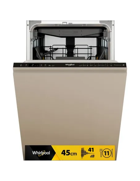 Whirlpool Lavastoviglie 45 cm, classe C, 11 coperti, terzo cesto fisso