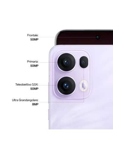 OPPO Reno13 Pro 5G AI Smartphone, Tripla fotocamera 50+50+8MP, Selfie 50MP, Display 6.83” 120HZ AMOLED FHD+, 5800mAh, RAM