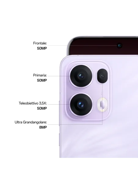 OPPO Reno13 Pro 5G AI Smartphone, Tripla fotocamera 50+50+8MP, Selfie 50MP, Display 6.83” 120HZ AMOLED FHD+, 5800mAh, RAM