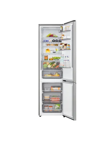 LG GBBS323CPY Frigorifero combinato Fit & Max 60cm, Classe C, 375L, AI Inverter, Prime Silver