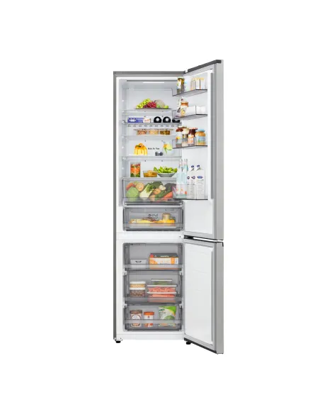 LG GBBS323CPY Frigorifero combinato Fit & Max 60cm, Classe C, 375L, AI Inverter, Prime Silver