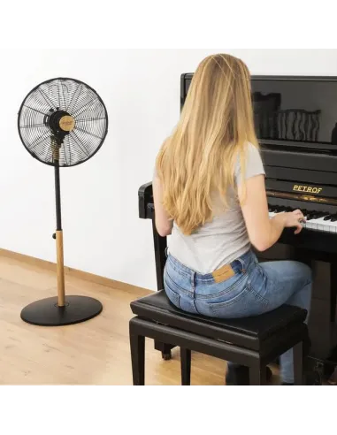 Cecotec 08233 ventilatore Nero, Legno