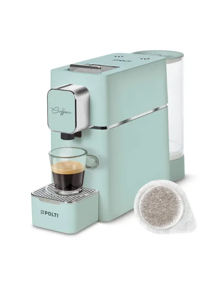 Polti Coffea S15G, macchina da caffè a cialde E.S.E. da 44 m con espulsione automatica delle cialde nell'apposito cassetto,