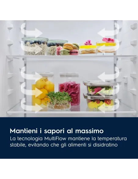Electrolux FRIGORIFERO COMBINATO MULTIFLOW CLASSE E LNT6ME32U2