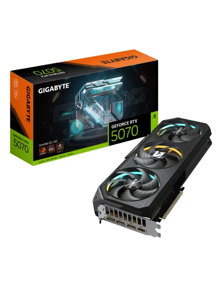 GIGABYTE GeForce RTX 5070 GAMING OC 12G Scheda Grafica - 12GB GDDR7, 192 bit, PCI-E 5.0, 2625 MHz Core Clock, 3 x DP 2.1a, 1 x
