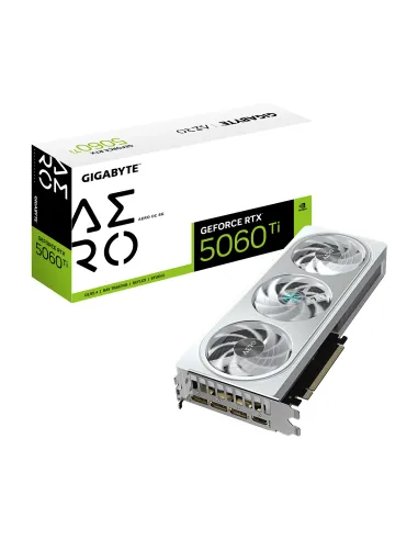 GIGABYTE GeForce RTX 5060 Ti AERO OC 8G Scheda Grafica – 8 GB GDDR7, 128 bit, PCI-E 5.0, 2647 MHz Frequenza del core, 3 x