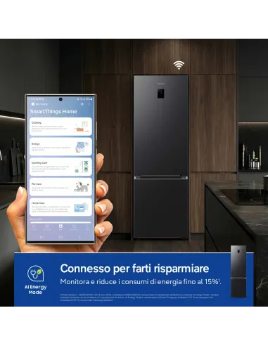 Samsung RB38C776CB1 Libera installazione 390 L Grafite, Acciaio inox