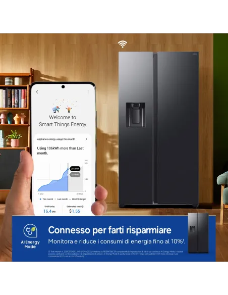 Samsung Frigorifero Side By Side 640L RS70F64KEFEF