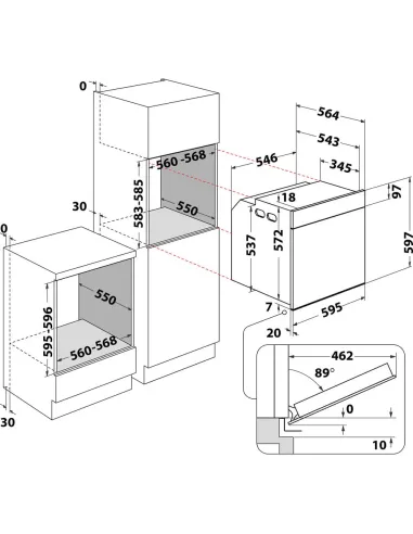 Whirlpool Forno da incasso - WOI4IS8PM0SXA1