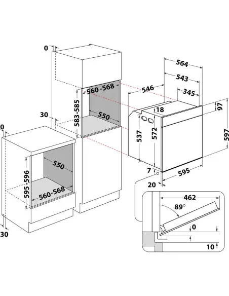 Whirlpool Forno da incasso - WOI4IS8PM0SXA1
