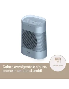 Imetec Silent Power Protection, Termoventilatore silenzioso, 2100 W, Timer programmabile, temperatura regolabile 2