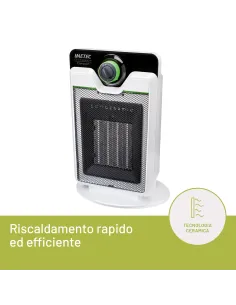 Imetec Termoventilatore Eco Ceramic, Tecnologia Ceramica, Basso Consumo Energetico, Silenzioso 2