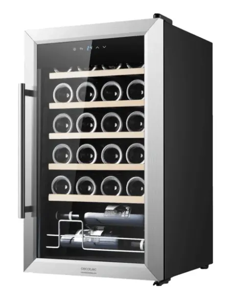 Cecotec 00125 cantina vino Cantinetta vino con compressore Libera installazione Acciaio inox 24 bottiglia bottiglie