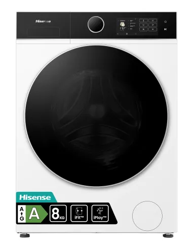 Hisense WF5I8043BWF lavatrice Caricamento frontale 8 kg 1400 Giri min Bianco