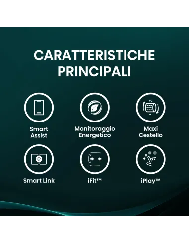 Hisense WF5I8043BWF lavatrice Caricamento frontale 8 kg 1400 Giri min Bianco