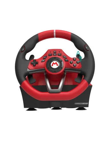 Hori Mario Kart Racing Wheel Pro Deluxe Nero, Rosso USB Sterzo + Pedali Analogico Nintendo Switch