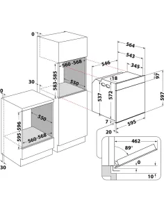 Whirlpool Forno da incasso - WOI4S8PM0SBXA 2