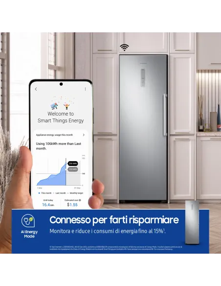 Samsung Freezer Monoporta Serie Twin 323L RZ32C7BBES9