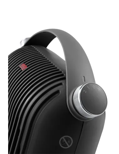 De’Longhi HFS30C24.DG Interno Nero 2400 W Riscaldatore ambiente elettrico con ventilatore