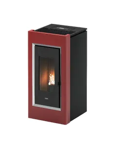 Cadel Prince 11 Libera installazione Pellet Nero, Rosso