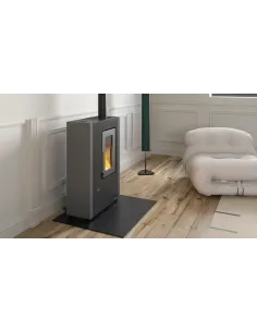 La Nordica Luisella 5.0 Maxi Libera installazione Pellet Grafite, Grigio 2