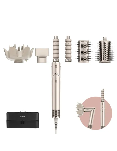 Shark Styler e Asciugacapelli FlexStyle Set 5-in-1 Champagne HD446SLEU
