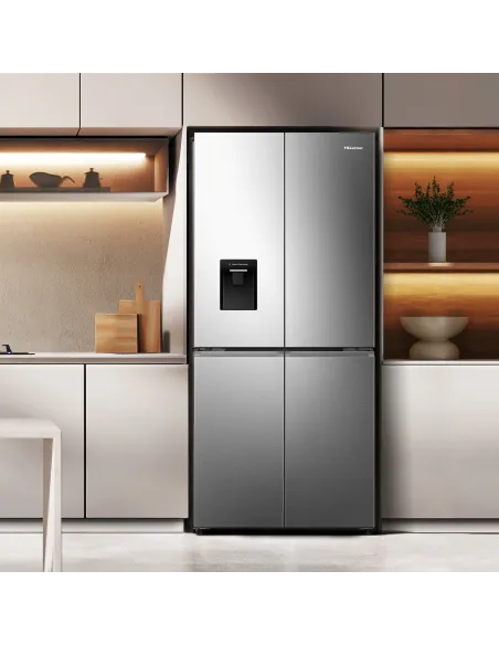 Hisense frigorifero Quattro Porte RQ5P470SMIE libera installazione 460L Classe D Dispenser acqua