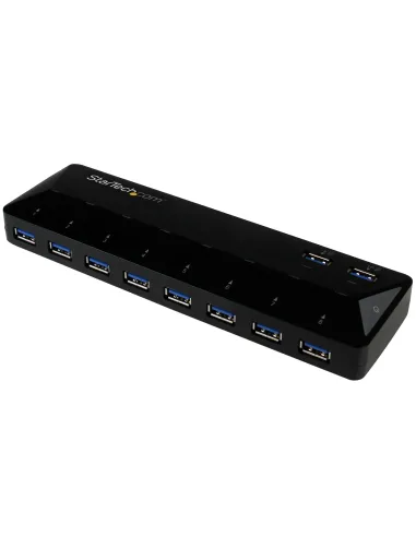 StarTech.com Hub USB 3.0 a 10 Porte di Ricarica e Sincronizzazione - 2 Porte x 1,5 Amp